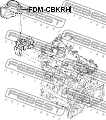 Febest FDM-CBKRH - Moottorin tuki inparts.fi