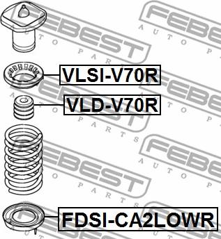 Febest FDSI-CA2LOWR - Jousilautanen inparts.fi