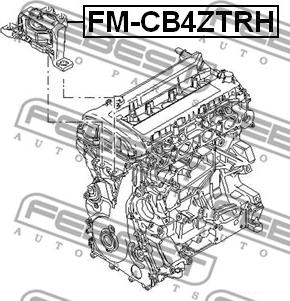 Febest FM-CB4ZTRH - Moottorin tuki inparts.fi