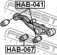 Febest HAB-067 - Tukivarren hela inparts.fi