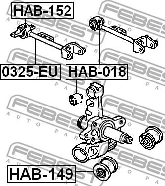 Febest HAB-149 - Tukivarren hela inparts.fi