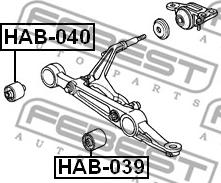 Febest HAB-040 - Tukivarren hela inparts.fi