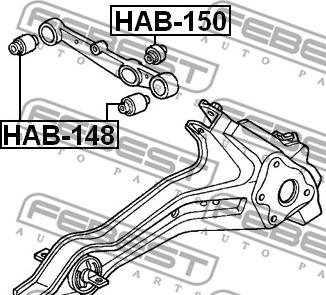 Febest HAB-148 - Tukivarren hela inparts.fi