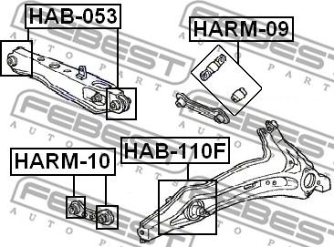 Febest HAB-110F - Tukivarren hela inparts.fi