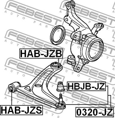 Febest HAB-JZB - Tukivarren hela inparts.fi