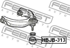 Febest HBJB-313 - Korjaussarja, alapallo- / pallonivel inparts.fi