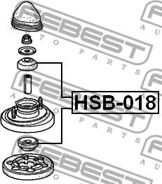 Febest HSB-018 - Välilevy, iskunvaimennin inparts.fi