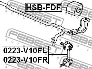 Febest HSB-FDF - Laakerin holkki, vakaaja inparts.fi