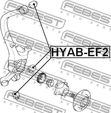 Febest HYAB-EF2 - Tukivarren hela inparts.fi