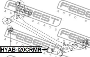 Febest HYAB-I20CRMR - Akselinripustus inparts.fi