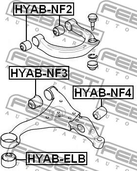 Febest HYAB-NF3 - Tukivarren hela inparts.fi