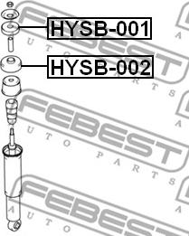 Febest HYSB-002 - Välilevy, iskunvaimennin inparts.fi