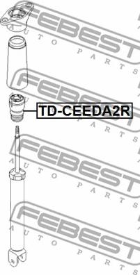 Febest KD-CEEDA2R - Vaimennuskumi, jousitus inparts.fi