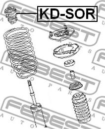 Febest KD-SOR - Vaimennuskumi, jousitus inparts.fi