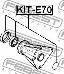 Febest KIT-E70 - Laakeri, vetoakseli inparts.fi