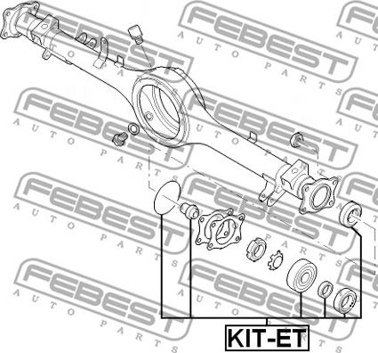 Febest KIT-ET - Laakeri, vetoakseli inparts.fi