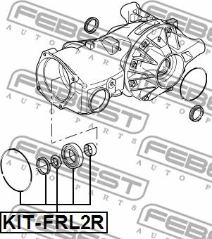 Febest KIT-FRL2R - Laakeri, vetoakseli inparts.fi