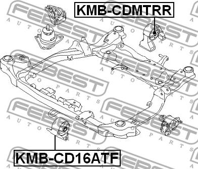 Febest KMB-CD16ATF - Moottorin tuki inparts.fi
