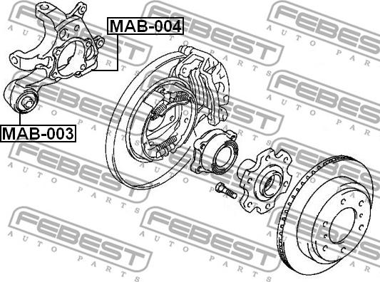 Febest MAB-003 - Tukivarren hela inparts.fi