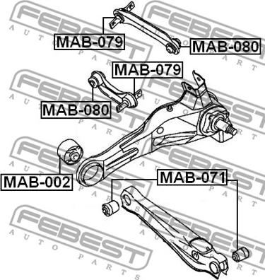 Febest MAB-071 - Tukivarren hela inparts.fi