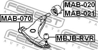 Febest MAB-021 - Tukivarren hela inparts.fi