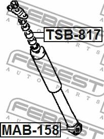 Febest MAB-158 - Holkki, iskunvaimennin inparts.fi