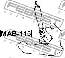 Febest MAB-115 - Holkki, iskunvaimennin inparts.fi