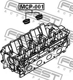 Febest MCP-001-PCS2 - Tiivisterengas, tulppaistukka inparts.fi