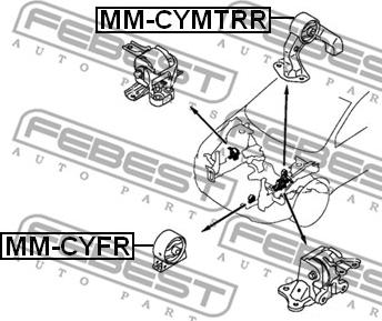 Febest MM-CYMTRR - Moottorin tuki inparts.fi