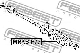 Febest MRKB-H77 - Paljekumi, ohjaus inparts.fi