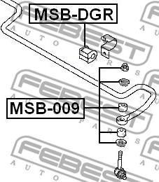 Febest MSB-009 - Korjaussarja, vakaaja inparts.fi