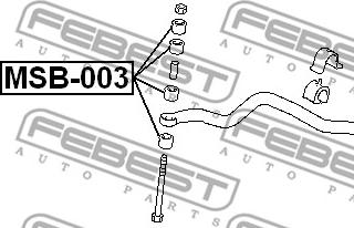 Febest MSB-003 - Kiinnike, tukivarsi inparts.fi