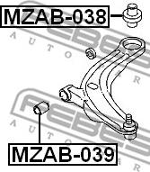 Febest MZAB-038 - Tukivarren hela inparts.fi