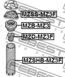 Febest MZSS-MZ3F - Jousijalan tukilaakeri inparts.fi