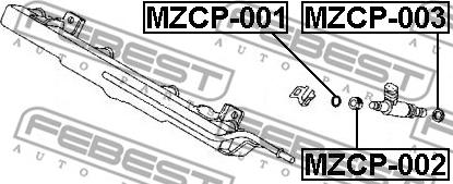 Febest MZCP-002 - Tiiviste, suuttimen pidin inparts.fi