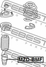 Febest MZD-BMF - Vaimennuskumi, jousitus inparts.fi