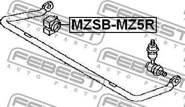 Febest MZSB-MZ5R - Laakerin holkki, vakaaja inparts.fi