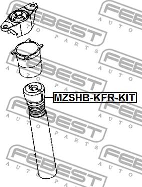 Febest MZSHB-KFR-KIT - Pölysuojasarja, iskunvaimennin inparts.fi