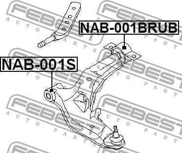 Febest NAB-001BRUB - Tukivarren hela inparts.fi