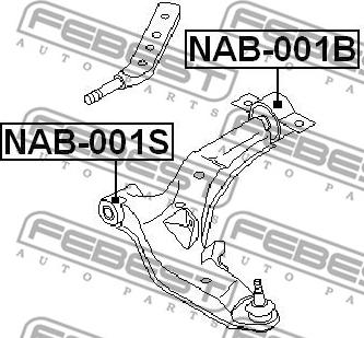 Febest NAB-001B - Tukivarren hela inparts.fi