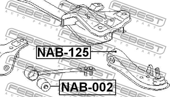 Febest NAB-002 - Tukivarren hela inparts.fi