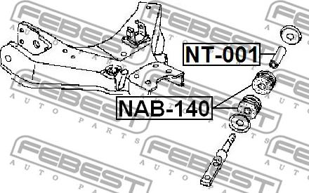 Febest NAB-140 - Tukivarren hela inparts.fi