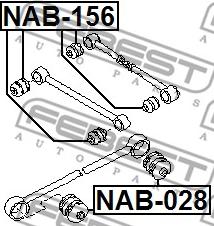 Febest NAB-156 - Tukivarren hela inparts.fi