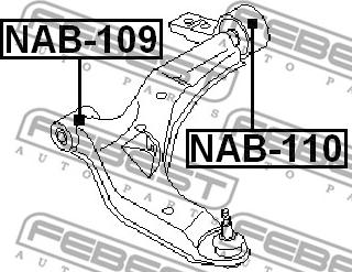 Febest NAB-110 - Tukivarren hela inparts.fi