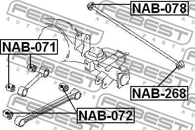 Febest NAB-268 - Tukivarren hela inparts.fi