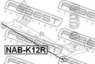 Febest NAB-K12R - Akselinripustus inparts.fi