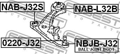 Febest NAB-L32B - Tukivarren hela inparts.fi