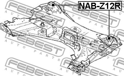 Febest NAB-Z12R - Akselinripustus inparts.fi