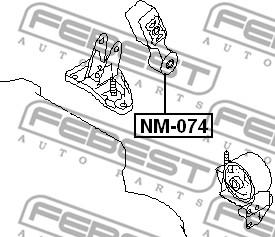 Febest NM-074 - Moottorin tuki inparts.fi