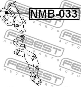 Febest NMB-033 - Moottorin tuki inparts.fi